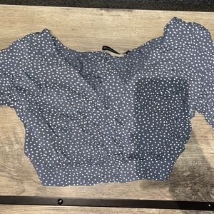 Abercrombie tie back shirt